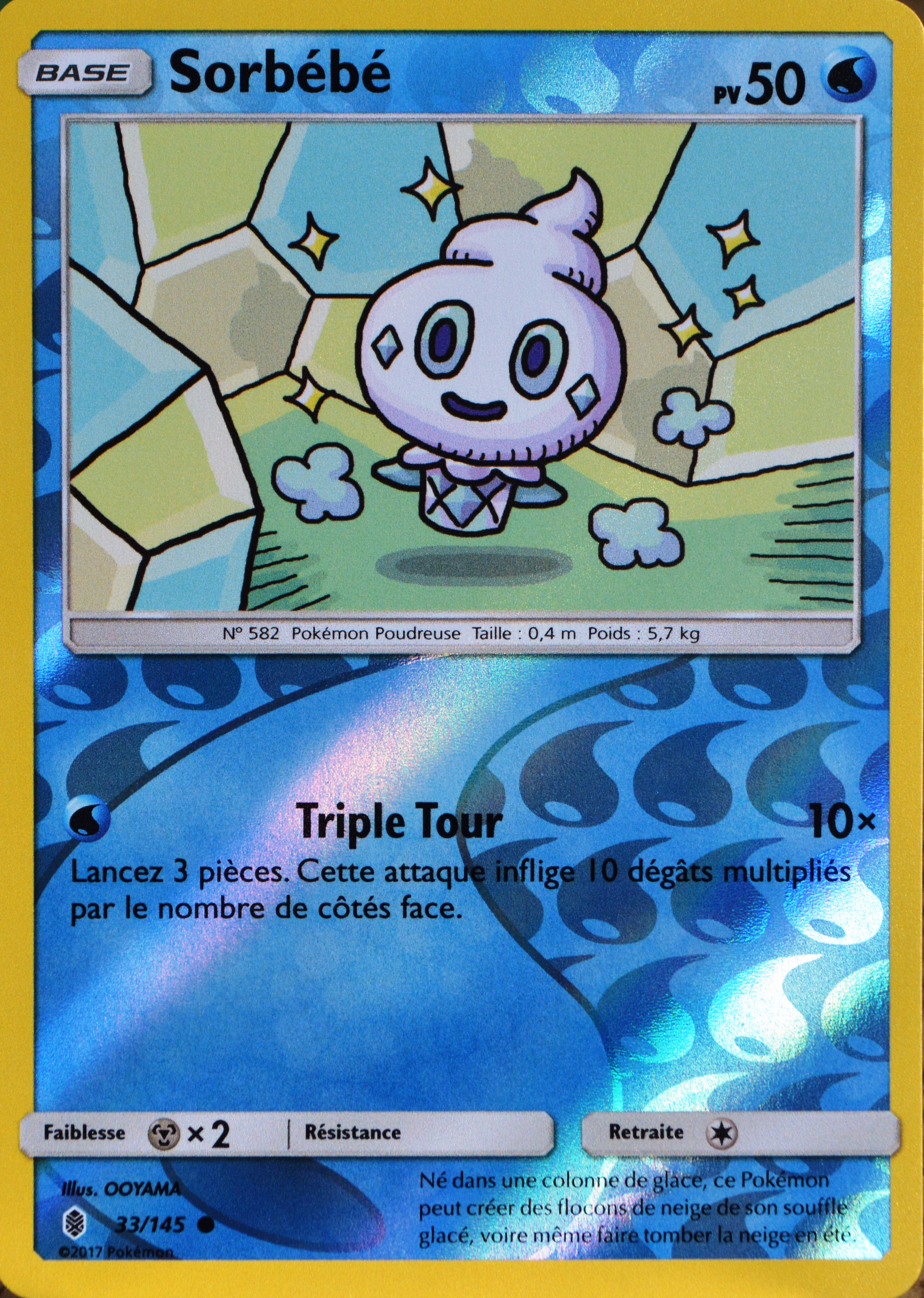 carte Pokémon 33/145 Sorbébé 50 PV - REVERSE SL2 - Soleil et Lune - Gardiens Asc - Photo 1/1