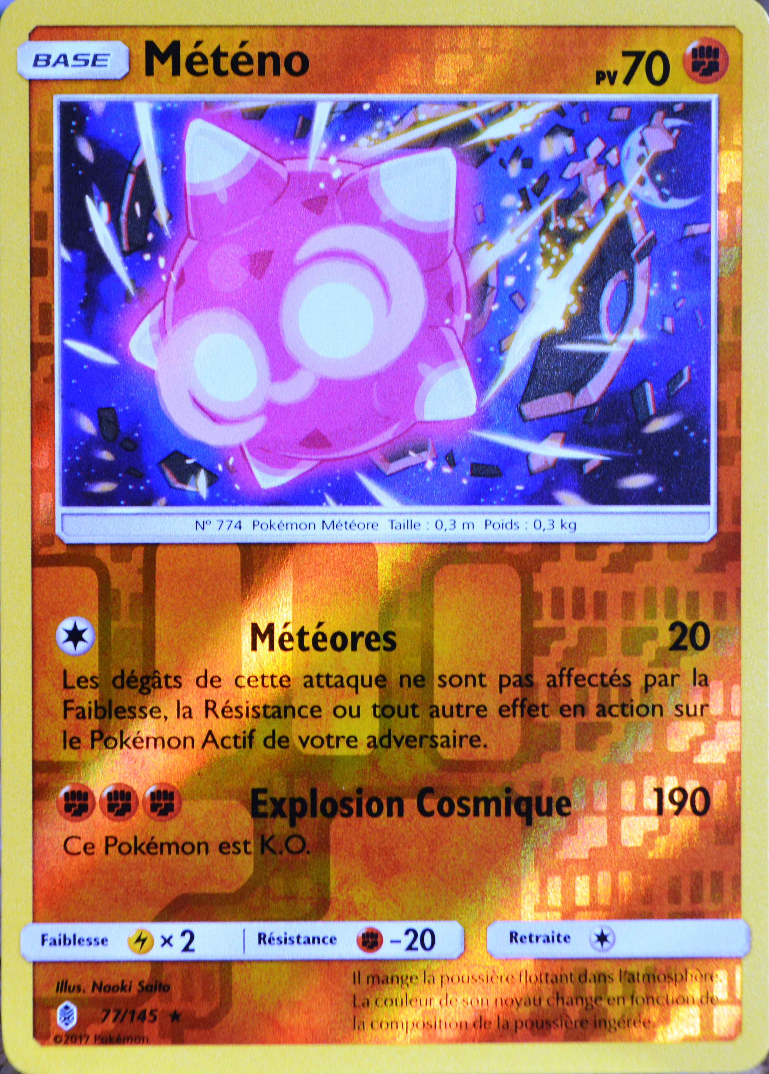 carte Pokémon 77/145 Météno 70 PV - HOLO REVERSE SL2 - Soleil et Lune - Gardiens - Bild 1 von 1