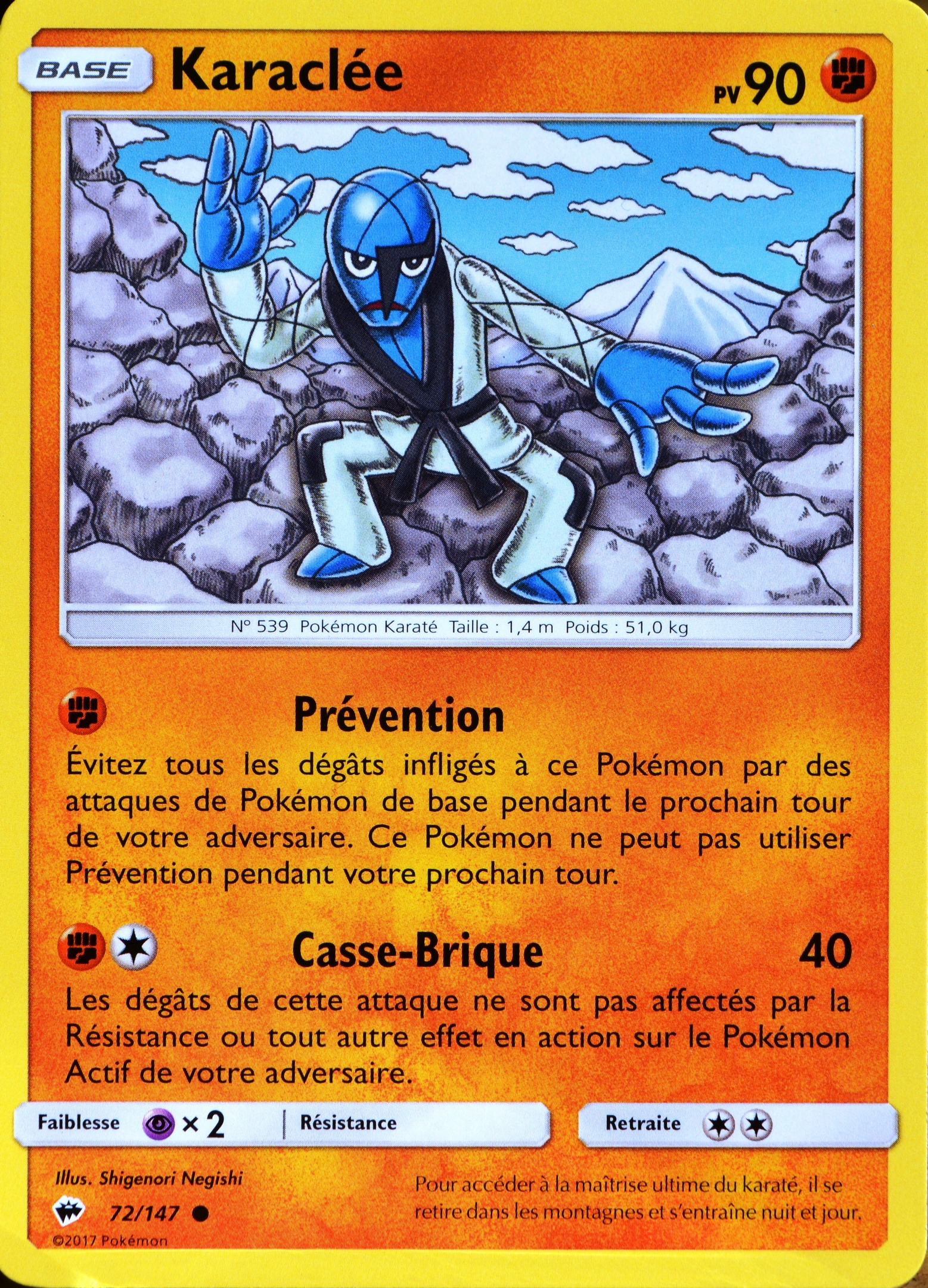carte Pokémon 72/147 Karaclée 90 PV SL3 - Soleil et Lune - Ombres Ardentes NEUF - Photo 1/1