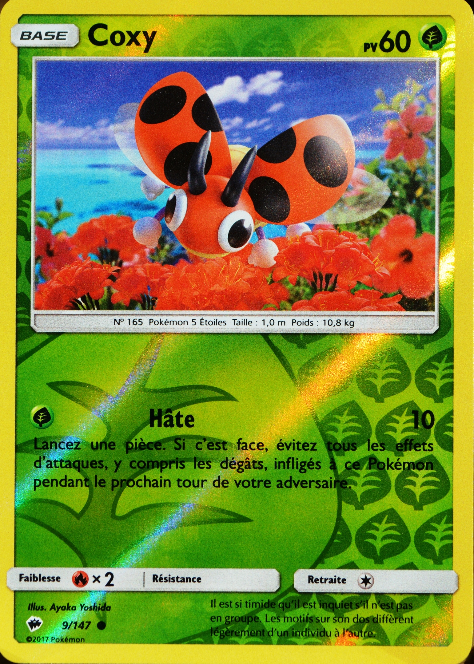 carte Pokémon 9/147 Coxy 60 PV - REVERSE SL3 - Soleil et Lune - Ombres Ardentes - Photo 1/1