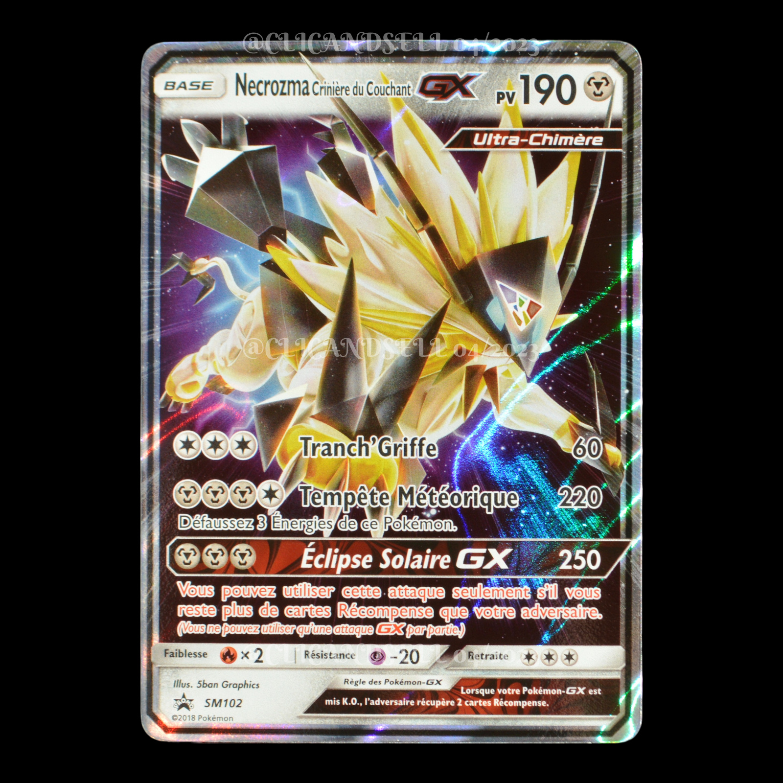 necrozma crinière du couchant gx
