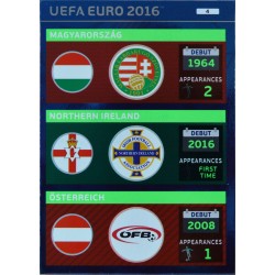 carte PANINI EURO 2016 #4 HUN - NIR - AUT