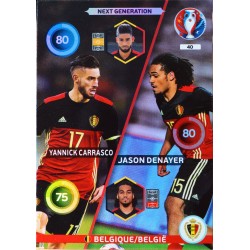carte PANINI EURO 2016 #40 Carrasco - Denayer