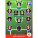 carte PANINI EURO 2016 #45 Eleven Belgium