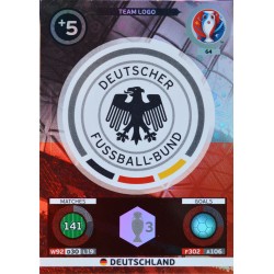 carte PANINI EURO 2016 #64 Team Logo Germany