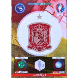 carte PANINI EURO 2016 #100 Team Logo Spain