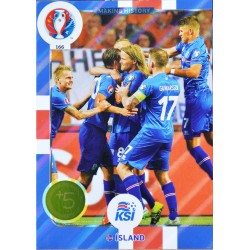 carte PANINI EURO 2016 #166 Making History Iceland