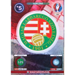 carte PANINI EURO 2016 #190 Team Logo Hungary