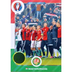 carte PANINI EURO 2016 #202 Making History Hungary