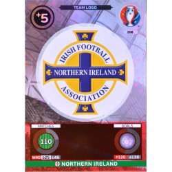 carte PANINI EURO 2016 #208 Team Logo Northern Ireland