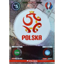 carte PANINI EURO 2016 #244 Team Logo Poland