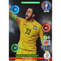 carte PANINI EURO 2016 #245 Tukasz Fabianski