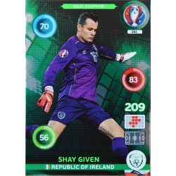 carte PANINI EURO 2016 #281 Shay Given