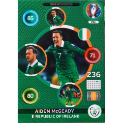 carte PANINI EURO 2016 #294 Aiden McGeady