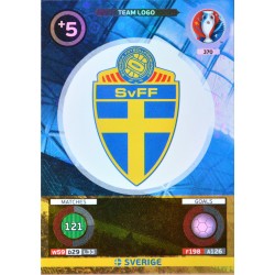 carte PANINI EURO 2016 #370 Team Logo Sweden