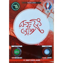 carte PANINI EURO 2016 #388 Team Logo Switzerland