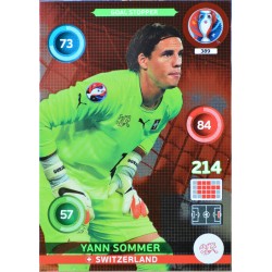 carte PANINI EURO 2016 #389 Yann Sommer