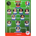 carte PANINI EURO 2016 #423 Eleven Turkey
