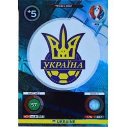 carte PANINI EURO 2016 #424 Team Logo Ukraine