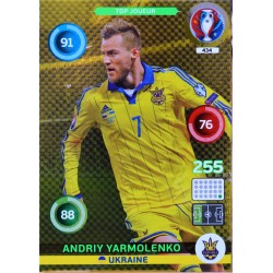 carte PANINI EURO 2016 #434 Andriy Yarmolenko