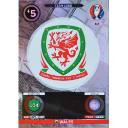 carte PANINI EURO 2016 #442 Team Logo WALES