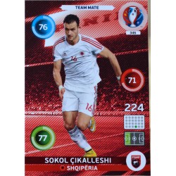 carte PANINI EURO 2016 #345 Sokol Cikalleshi