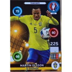carte PANINI EURO 2016 #372 Martin Olsson