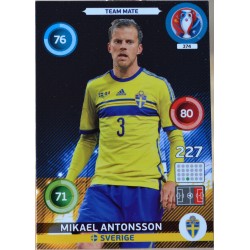 carte PANINI EURO 2016 #374 Mikael Antonsson