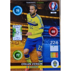 carte PANINI EURO 2016 #378 Erkan Zengin