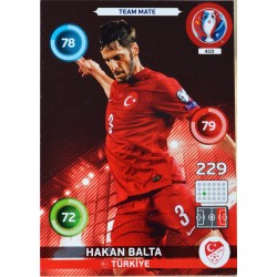 carte PANINI EURO 2016 #410 Hakan Balta