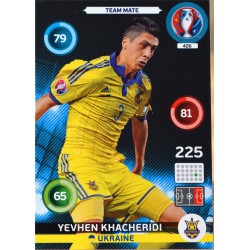 carte PANINI EURO 2016 #426 Yevhen Khacheridi