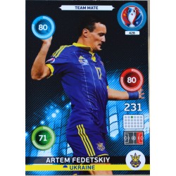 carte PANINI EURO 2016 #428 Artem Fedetskiy