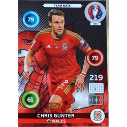 carte PANINI EURO 2016 #444 Chris Gunter