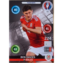 carte PANINI EURO 2016 #447 Ben Davies