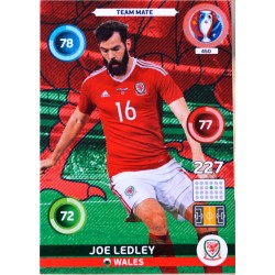 carte PANINI EURO 2016 #450 Joe Ledley