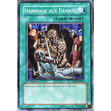 carte YU-GI-OH 5DS2-FR024 Hommage Aux Damnés NEUF FR