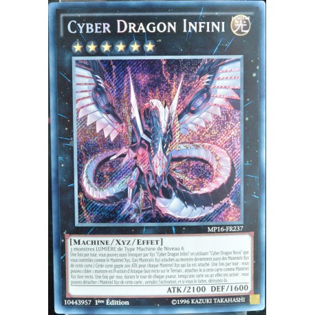 carte YU-GI-OH MP16-FR237 Cyber Dragon Infini NEUF FR