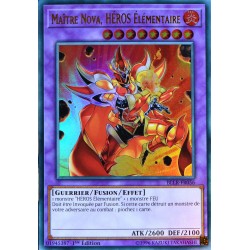 carte YU-GI-OH BLLR-FR056 Maître Nova, Héros Élémentaire Ultra Rare