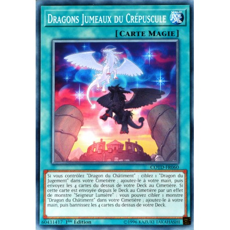 carte YU-GI-OH COTD-FR060 Dragons Jumeaux du Crépuscule NEUF FR