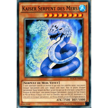 carte YU-GI-OH MACR-FR091 Kaiser Serpent Des Mers NEUF FR