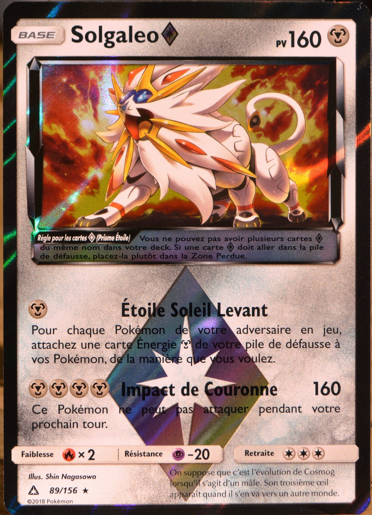 Carte Pokemon 156 Solgaleo Prisme Clicandsell