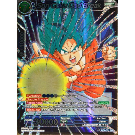 carte Dragon Ball Super BT1-031-SR Son Goku God Break