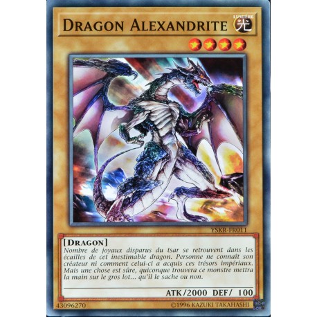 carte YU-GI-OH YSKR-FR011 Dragon Alexandrite NEUF FR