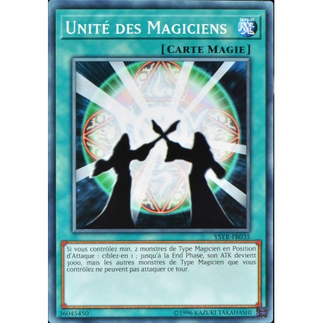 carte YU-GI-OH YSYR-FR035 Unité Des Magiciens NEUF FR