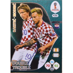 carte PANINI ADRENALYN XL FIFA 2018 #436 Rakitić- Modrić / Croatia