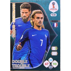 carte PANINI ADRENALYN XL FIFA 2018 #438 Giroud- Griezmann / France