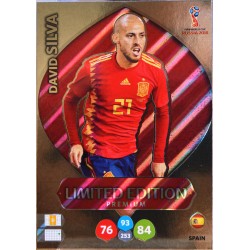 carte PANINI ADRENALYN XL FIFA 2018 #LE-DSI David Silva (Espagne)