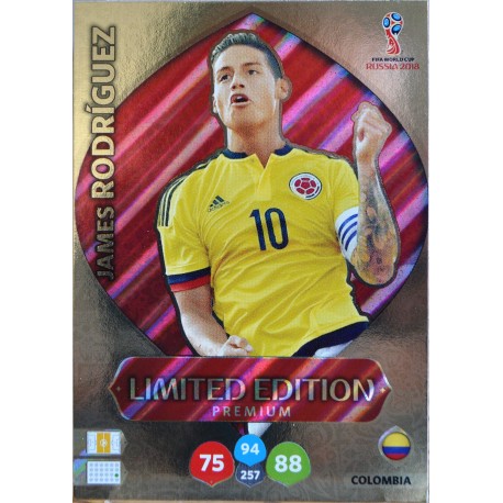 carte PANINI ADRENALYN XL FIFA 2018 #LE-JR James Rodríguez (Colombie)