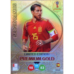 carte PANINI ADRENALYN XL FIFA 2018 #LE-SRA Sergio Ramos (Espagne)