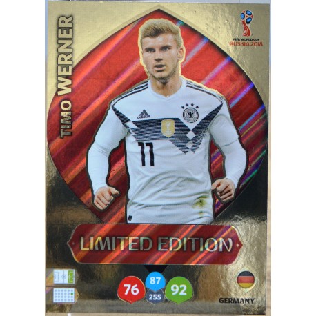 carte PANINI ADRENALYN XL FIFA 2018 #LE-TW Timo Werner